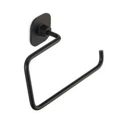 Portasalviette ad anello 20 cm acciaio inox nero opaco - Teide di Gedy
