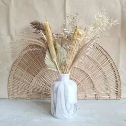 Vaso da interno 18h cm in ceramica effetto marmo