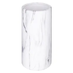 Vaso cilindrico da interno 20h cm in ceramica effetto marmo
