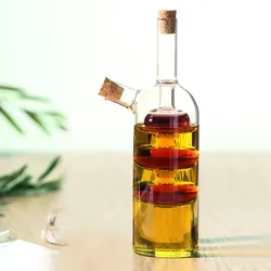 Bottiglia 21h cm per olio e aceto con tappi in sughero