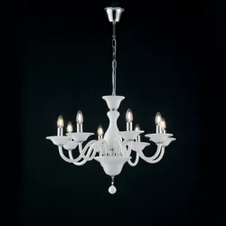 Lampada sospesa 71x120 cm vetro bianco