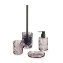 Set 4 accessori vetro trasparente - Corinne di Gedy