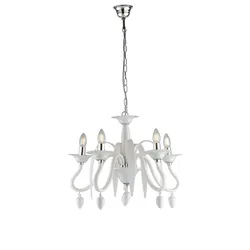 Lampada sospesa 53x180 cm in acrilico bianco