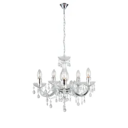 Lampada sospesa 44x120 cm in acrilico trasparente