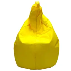 Cuscino pouf per esterno 65 cm giallo imbottito da interno o da esterno