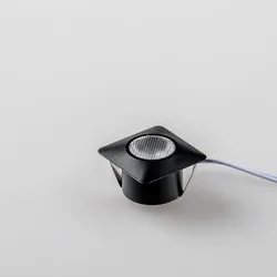 Faretto quadrato a incasso 3,2x3,2 cm 3000k in alluminio nero