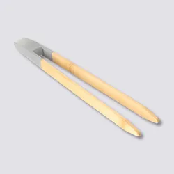 Pinze da cucina 24h cm in bambù naturale e grigio