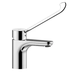 Miscelatore lavabo con leva clinica senza scarico cromato - Green di Paffoni