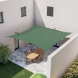 Vela da giardino 5x5 m quadrata idrorepellente verde - Solaris