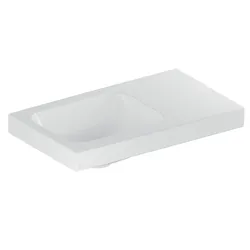 Lavamani da appoggio o sospeso 53 cm asimmetrico vasca sx bianco Serie iCon Light - Geberit