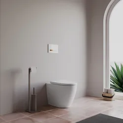 Vaso filomuro a cacciata rimfree con sedile SoftClose bianco opaco Serie iCon - Geberit