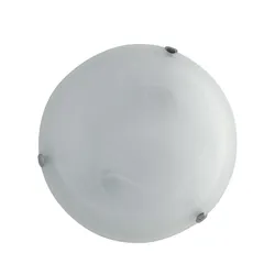 Plafoniera da interno 50 cm in vetro bianco