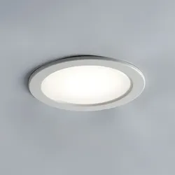 Lampada da incasso 6,5x1,8 cm in termoplastica bianca