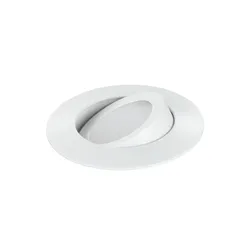 Incasso orientabile 9x2,5 in policarbonato bianco