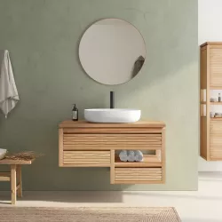 Mobile bagno etnico legno mindi