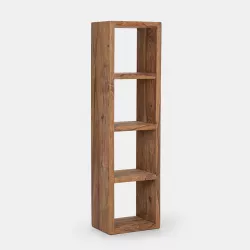 Libreria 50x180h cm in legno - Freia Sheesham