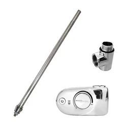 Kit cromo Lazzarini con resistenza 1000 W e termostato analogico per termoarredi combinati