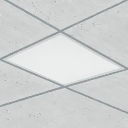 Pannello led bianco freddo 59,5x59,5 cm in alluminio bianco