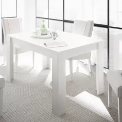 Tavolo rettangolare 180x90 cm in legno bianco opaco - Brooke