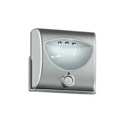 Applique led 9,5x8 cm in policarbonato bianco con sensore di movimento