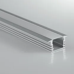 Profilo a rapido fissaggio 100x2,5 cm in alluminio silver - Magny