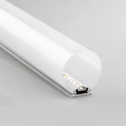 Profilo tubolare 200x6 cm in alluminio silver - Tubex