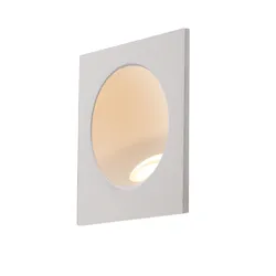 Faretto segnapassi 8x8 cm in alluminio bianco