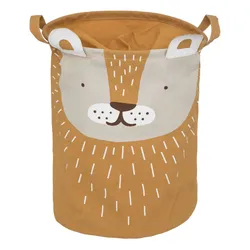 Cesto portaoggetti 50h cm con stampa leone multicolore - Kids