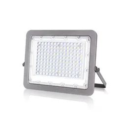Proiettore LED a luce naturale 29x21,4 cm in alluminio silver