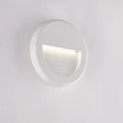 Segnapassi diametro 11 cm in policarbonato bianco