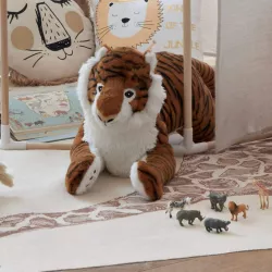 Peluche 77 cm a forma di tigre in velluto multicolore - Kids