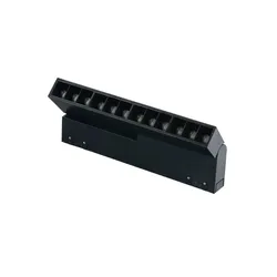 Lampada led luce naturale 25,1x8,7 cm in alluminio pressofuso nero opaco - Power