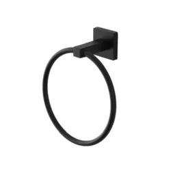 Portasalviette a muro in acciaio nero - Black Rock