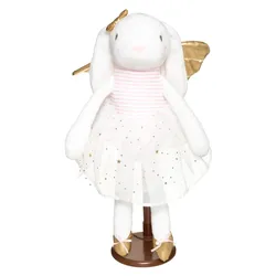 Peluche a forma di coniglio 40h cm in velluto bianco e oro - Kids