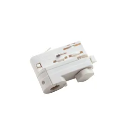 Adattatore per binario trifase bianco - Radius Light