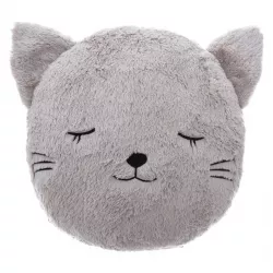 Cuscino in similpelliccia rotondo 27 cm a forma di gatto - Kids