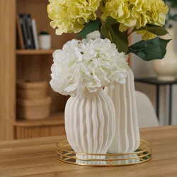 Stelo di ortensia artificiale 80h cm bianco