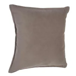Cuscino 45x45 cm sfoderabile in tessuto tortora - Wynter
