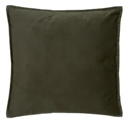 Cuscino 55x55 cm sfoderabile in tessuto verde - Wynter