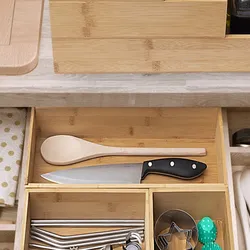 Organizer 23x15 cm in legno di bambù naturale - Ethel