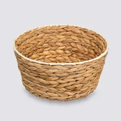 Cesto contenitore rotondo 26 cm intrecciato naturale