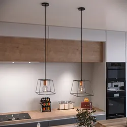 Set di 2 lampade a sospensione in metallo nero e portalampade in rame
