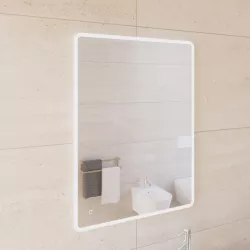 Specchio led 60x80 cm luce fredda con accensione touch - Navel