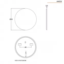 Specchio Ø 90 cm