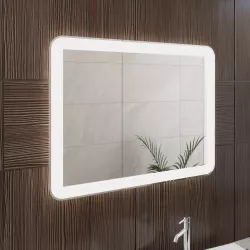 Specchio led 90x70 cm a luce fredda con accensione touch - Select