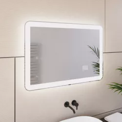 Specchio led 100x70 cm a luce fredda con accensione touch - Select