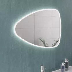 Specchio led 70x55 cm luce fredda forma a goccia - Rain