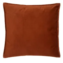 Cuscino 45x45 cm sfoderabile in tessuto terracotta - Wynter