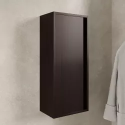 Colonna da bagno sospesa 70h cm in rovere mocha