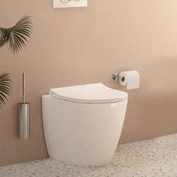 Vaso filomuro con sedile copri wc softclose bianco - Jesse